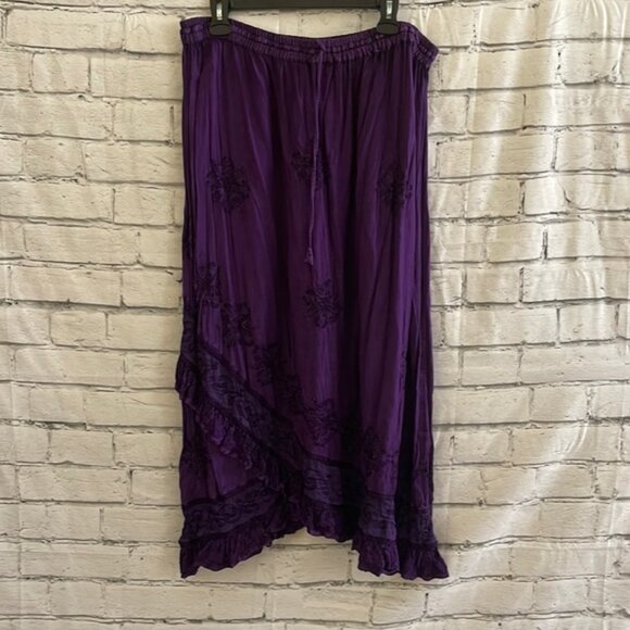 Women’s Holy Clothing purple boho skirt 2X/3X - Picture 1 of 4